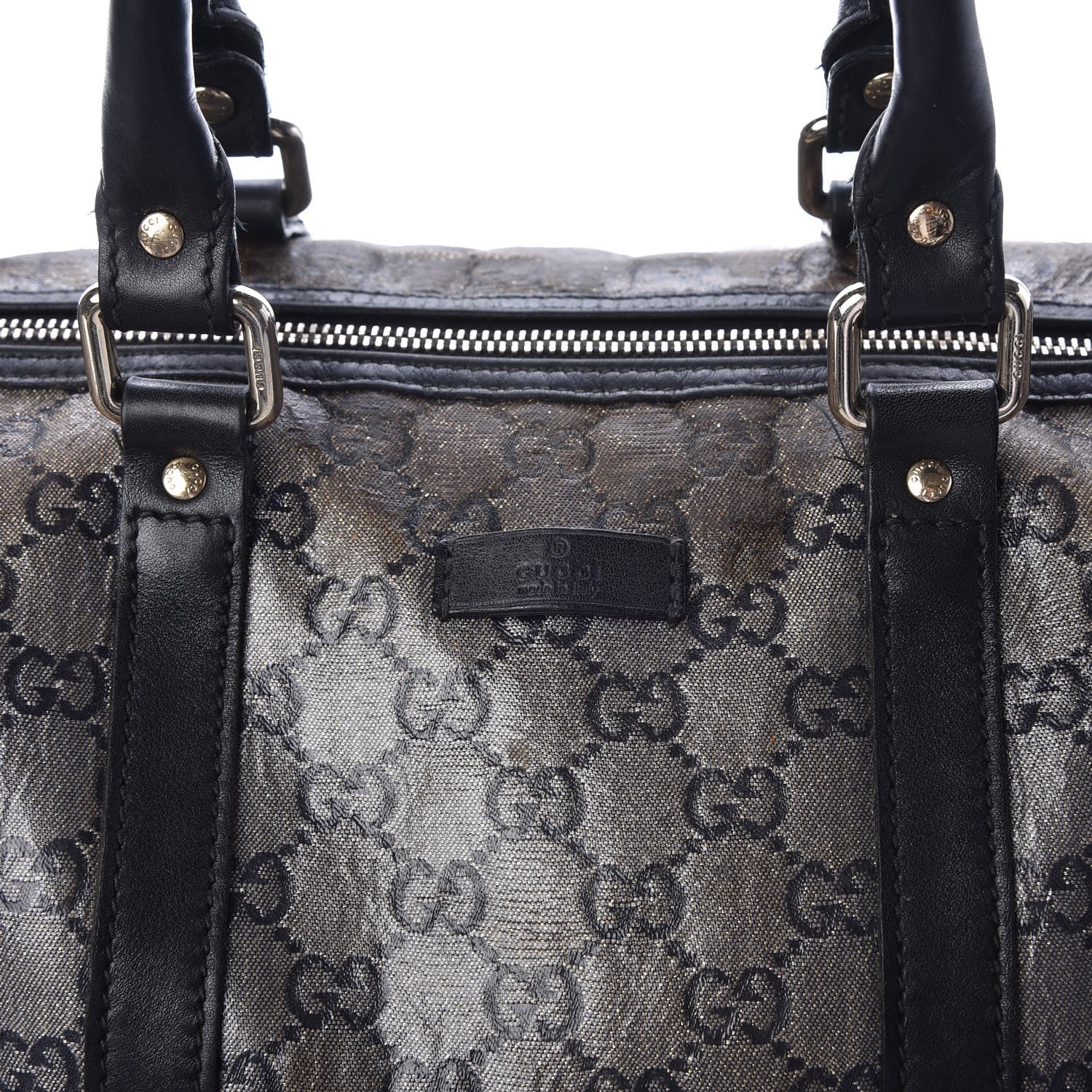 Gucci Crystal Monogram Medium Joy Boston Black 11 of 18