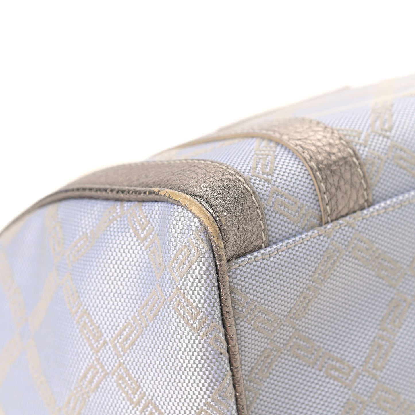 Calfskin Nylon Madonna Satchel Gold
