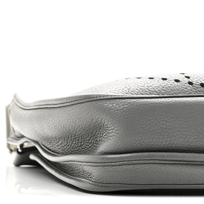 Hermes Taurillon Clemence Evelyne III PM Gris Mouette 10 of 11