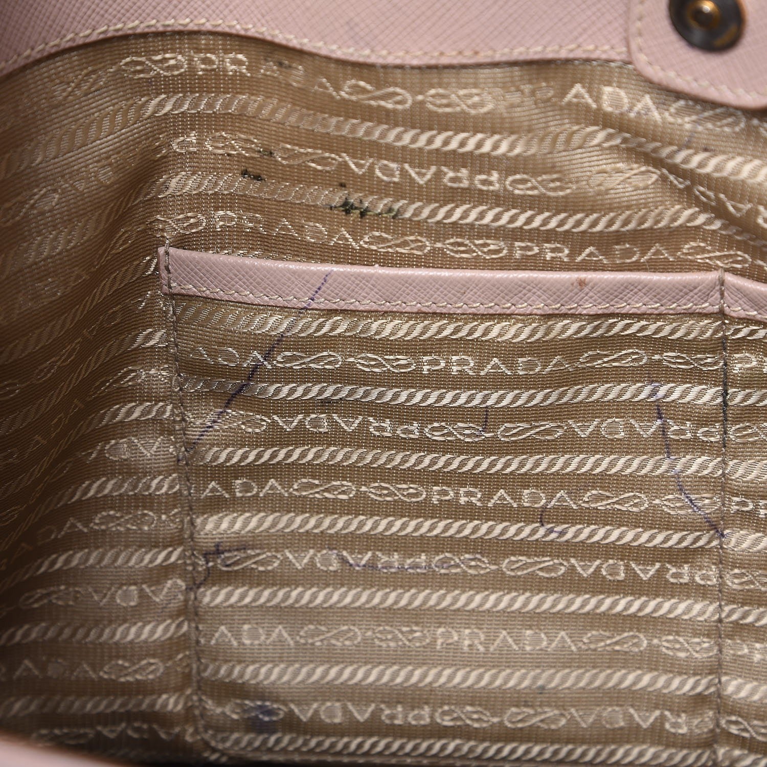 Prada Saffiano Lux Large Tote Cammeo 15 of 28