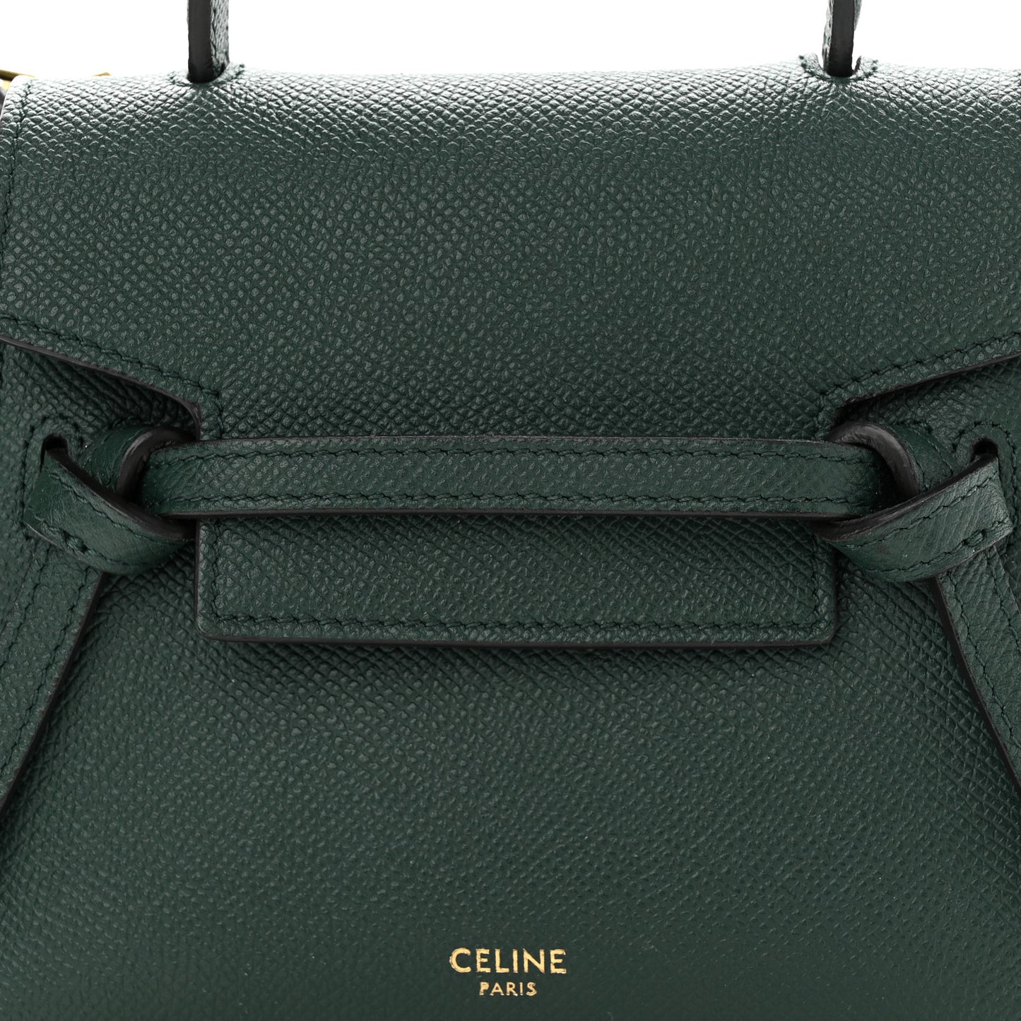Grained Calfskin Pico Belt Bag Amazone