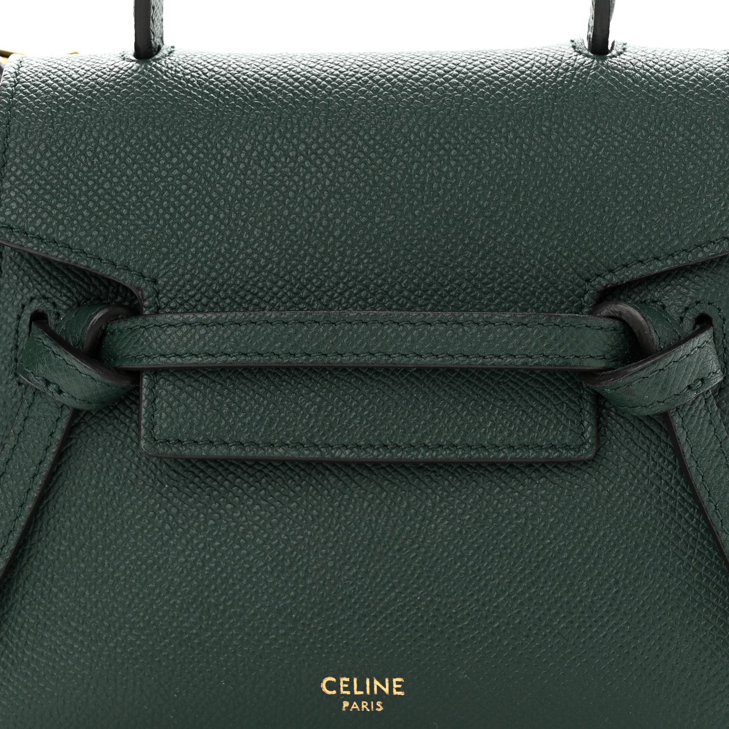 Celine Grained Calfskin Pico Belt Bag Amazone 8 of 10