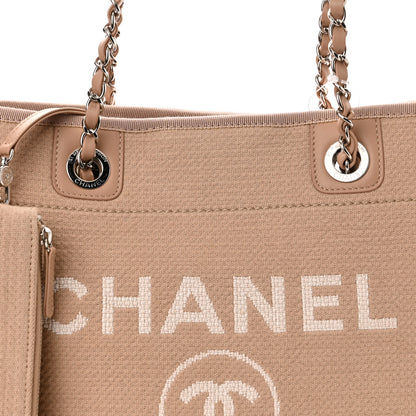 Chanel Mixed Fibers Small Deauville Tote Beige 8 of 10