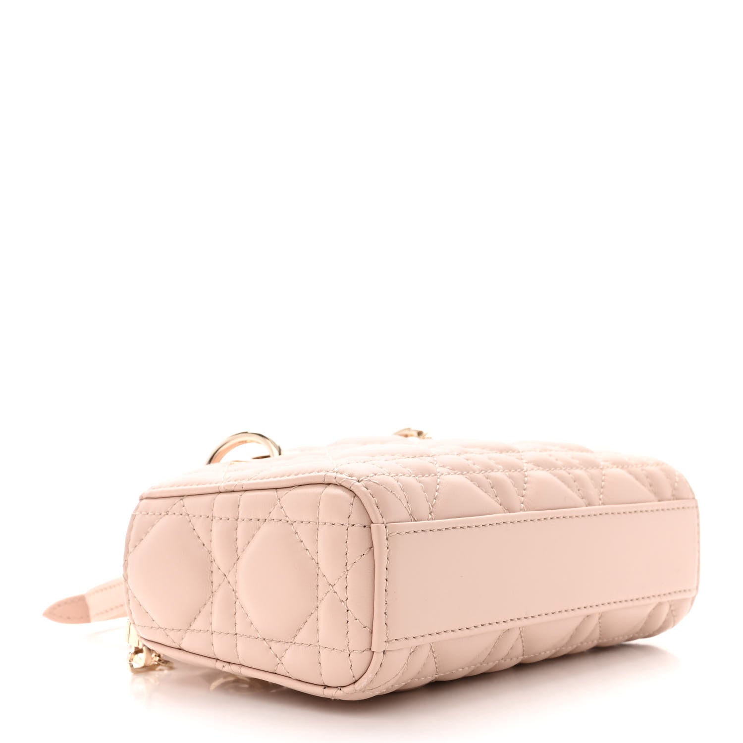 Christian Dior Lambskin Cannage Micro Lady D-Joy Rose De Vents 4 of 10