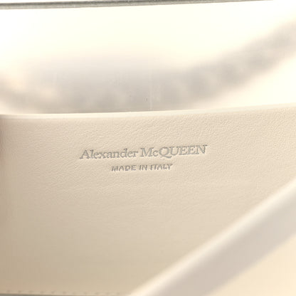 Alexander McQueen Polyurethane Calfskin Transparent Jeweled Knuckle Satchel Clear White 6 of 9