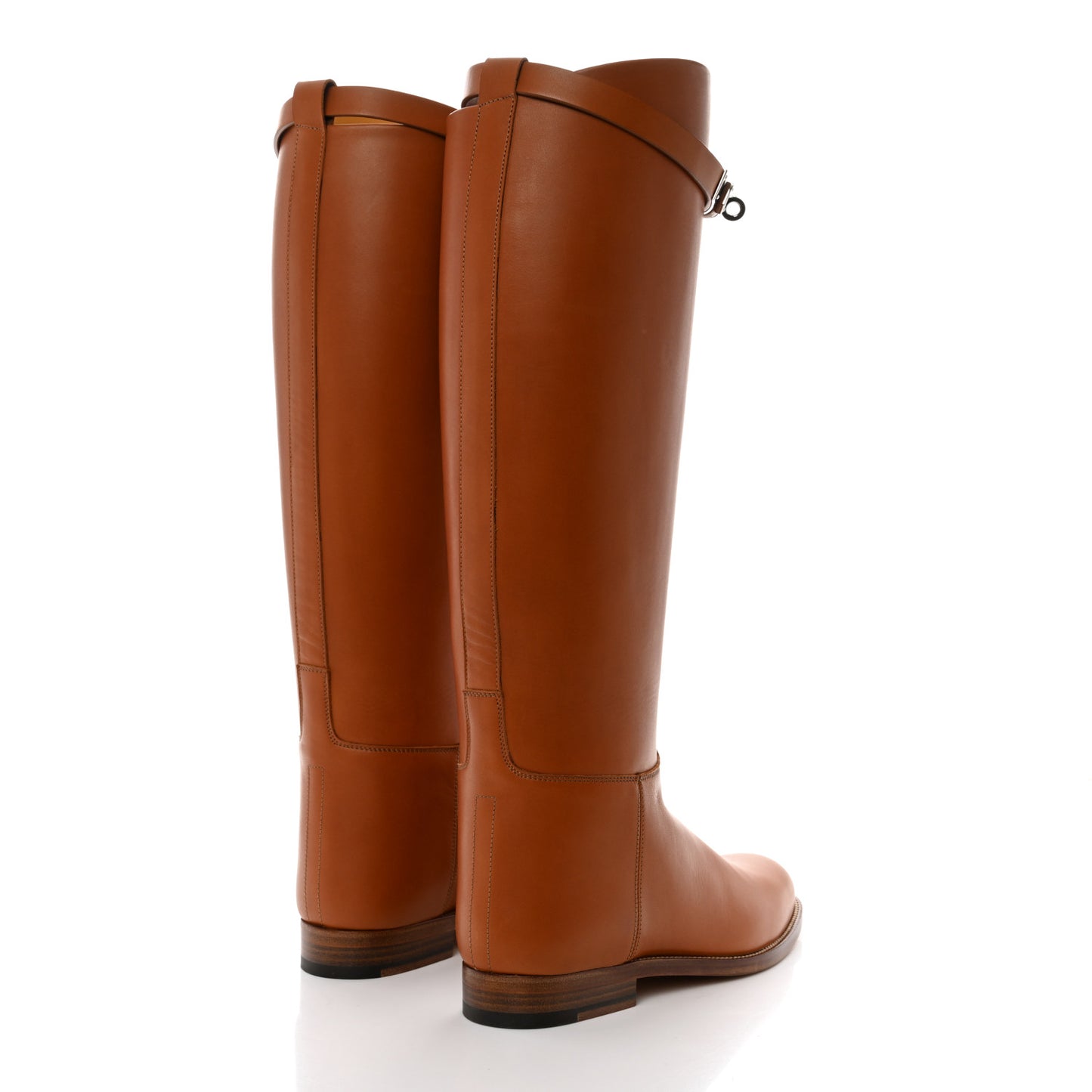 Heritage Calfskin Kelly Jumping Boots 36.5 Naturel