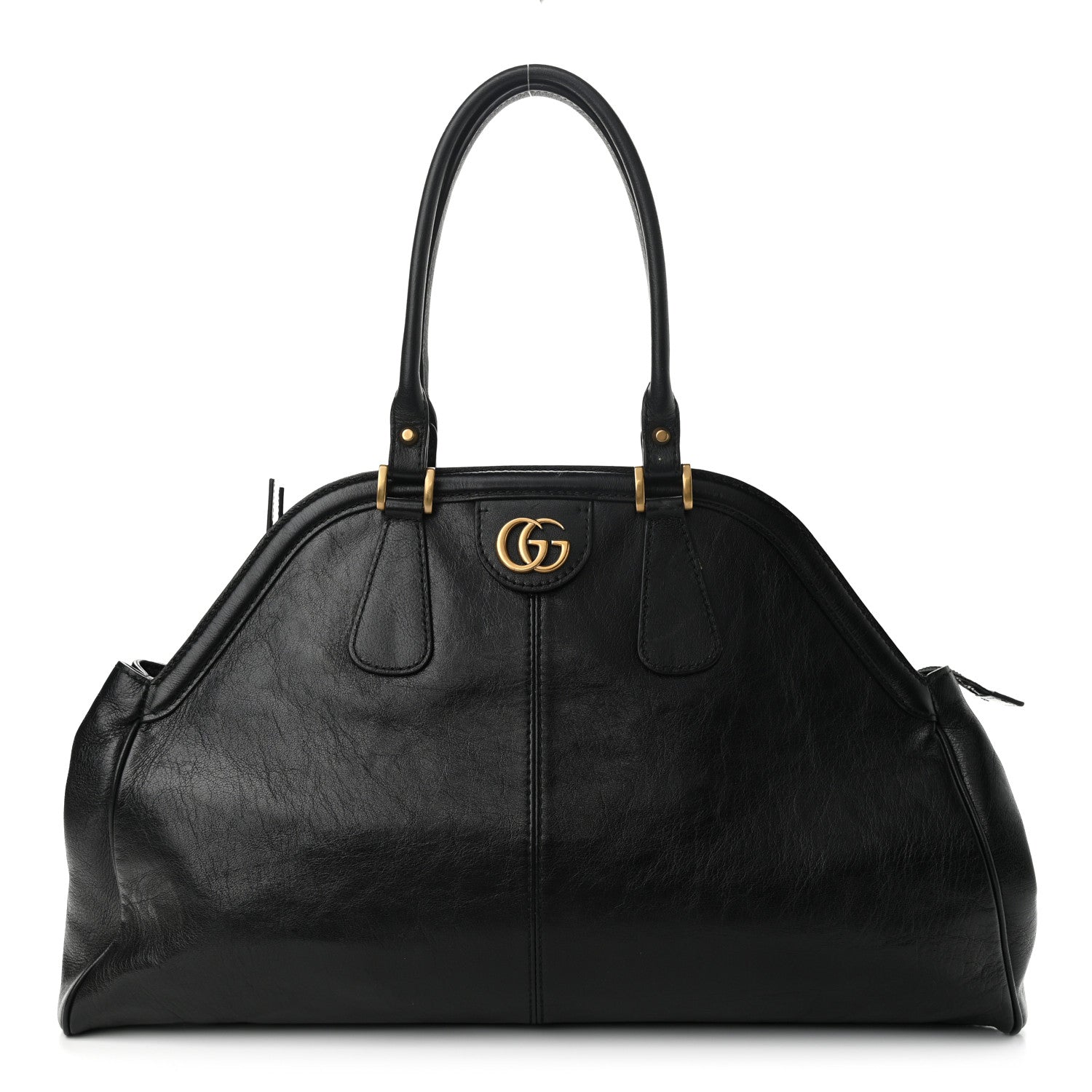 Gucci Calfskin Large Re(Belle) Top Handle Bag Black 1 of 16