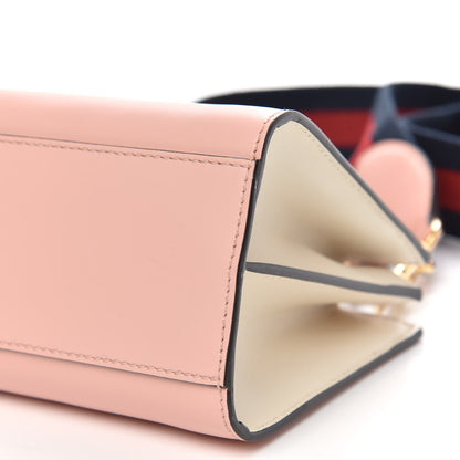 Gucci Nappa Bamboo Web Mini Nymphaea Top Handle Bag Perfect Pink Mystic White 11 of 11