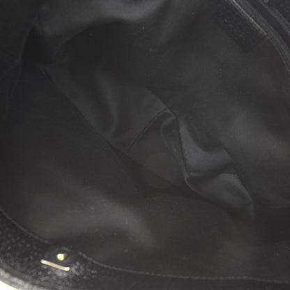 Gucci Monogram Leather Shoulder Bag Black 6 of 7