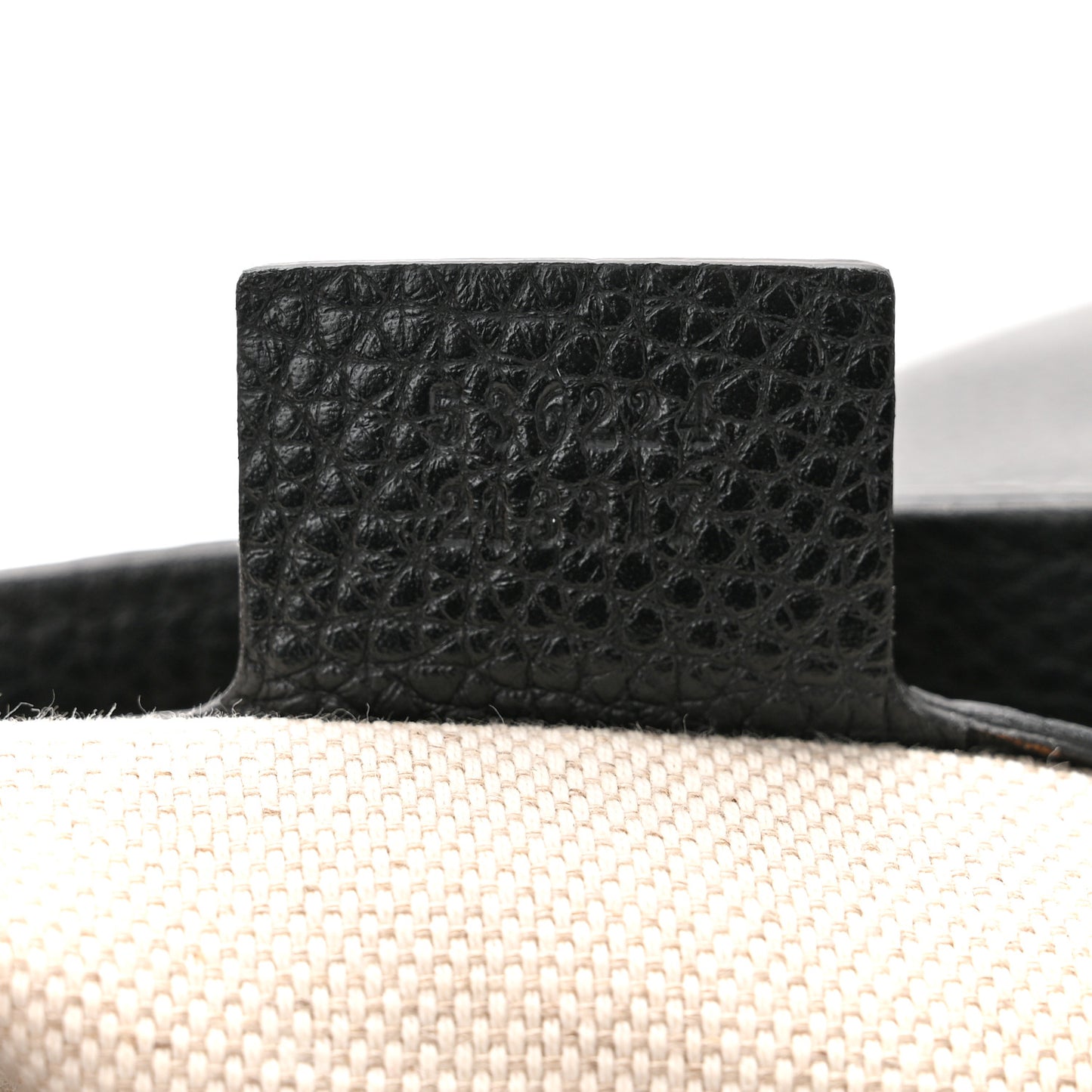 Pebbled Calfskin Medium Soho Flap Crossbody Black