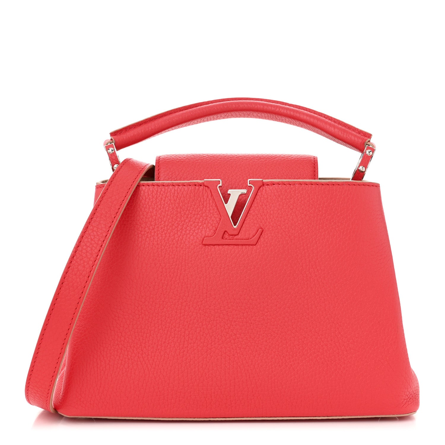 Louis Vuitton Taurillon Capucines BB Rose Litchi 1 of 9
