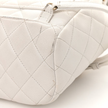 Chanel Caviar Quilted Mini Urban Spirit Backpack White 21 of 30