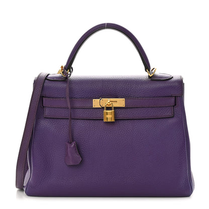 Hermes Taurillon Clemence Kelly Retourne 32 Crocus 1 of 16