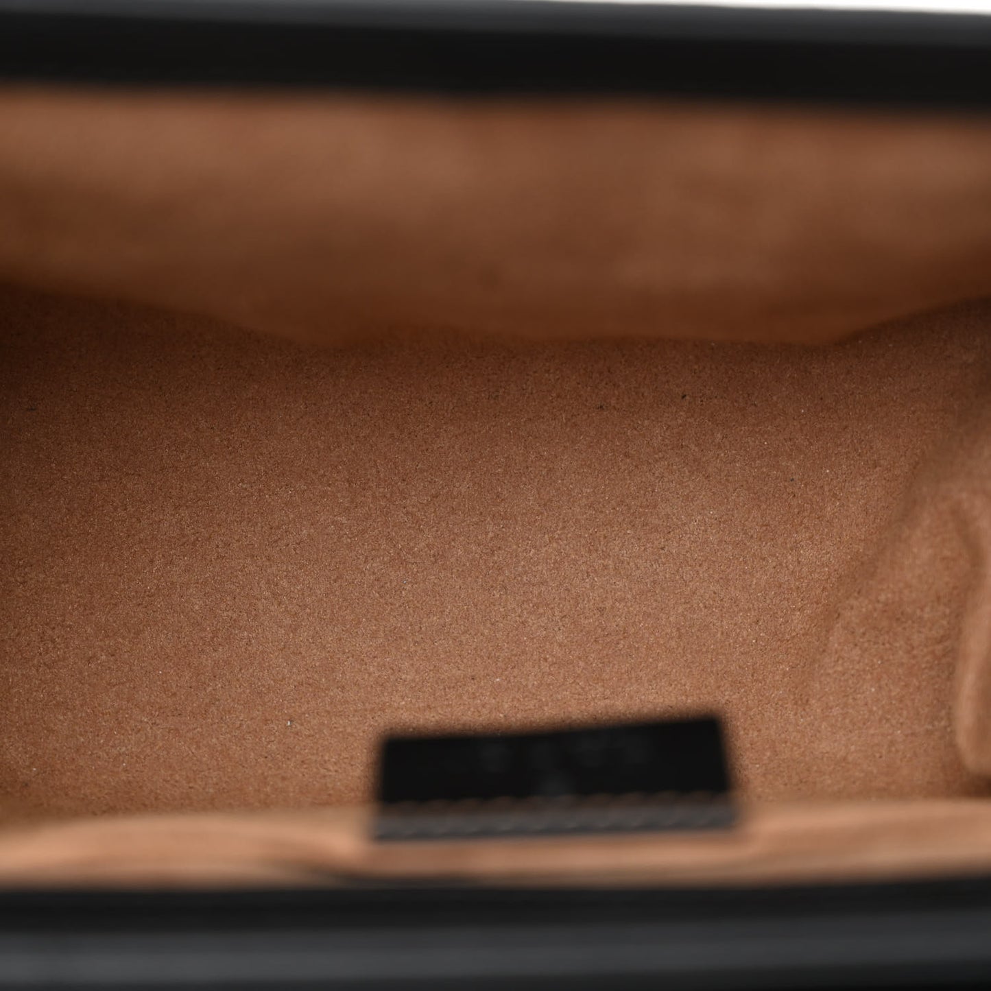 GG Supreme Monogram Calfskin Small Padlock Shoulder Bag Beige Black Cuir