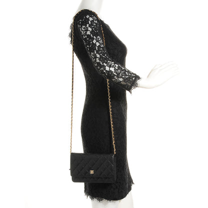 Chanel Caviar Quilted Wallet On Chain WOC Black 2 of 9