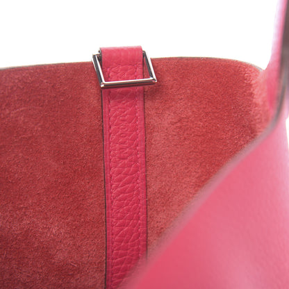 Hermes Taurillon Clemence Picotin Lock 22 MM Rose Extreme 7 of 10