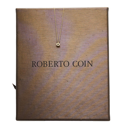 Roberto Coin 18K Yellow Gold Diamond Tiny Treasures Star of David Pendant Necklace 7 of 7