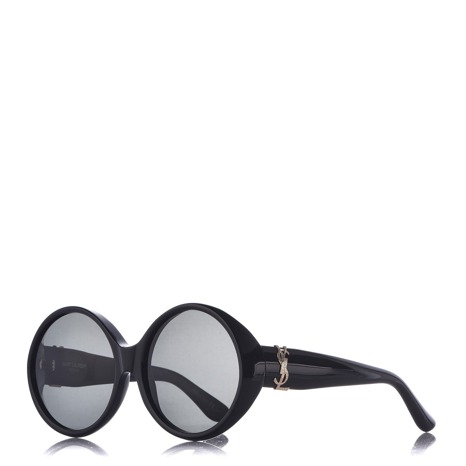 Saint Laurent Round SL M1 Sunglasses Black 1 of 7