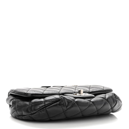 Chanel Calfskin Quilted CC Uniform Flap Belt Bag Black 4 of 11