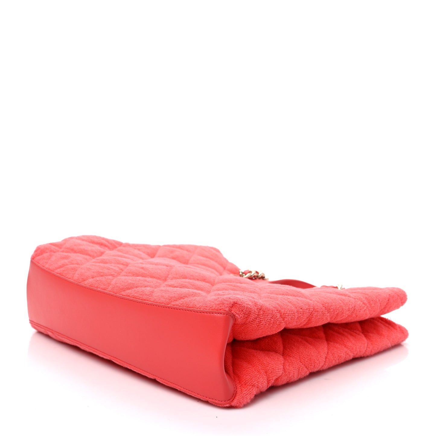 Terry Cotton Quilted Coco Beach Shopping Tote Pink