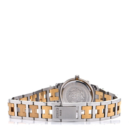 Hermes Stainless Steel 24mm Clipper Quartz Watch Gold 3 of 5