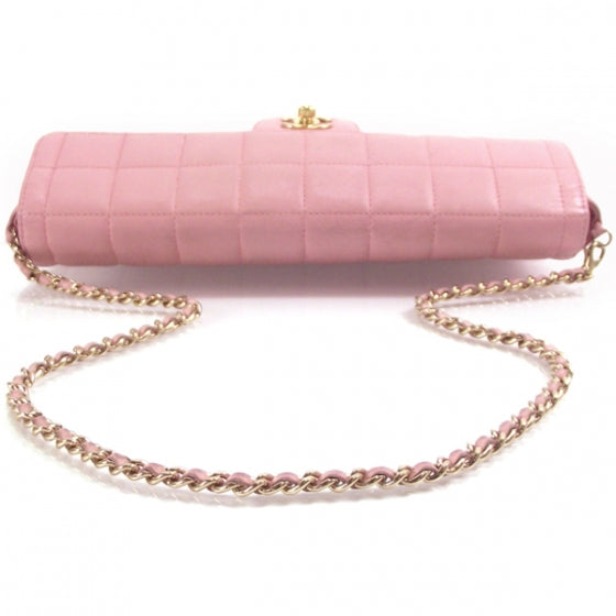 Lambskin E/W Cube Flap Baguette
