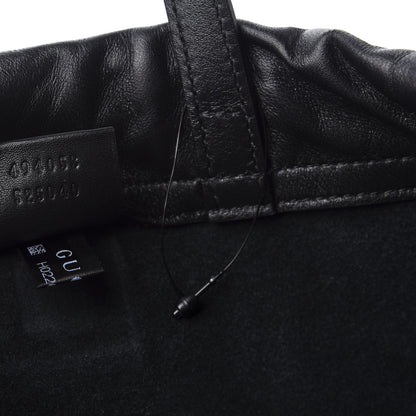 Gucci Calfskin Coco Capitan Logo Drawstring Backpack Black 8 of 9