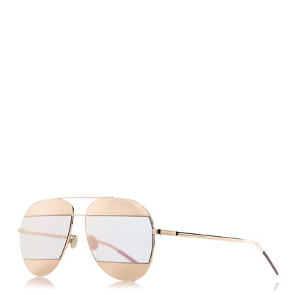 Christian Dior Split 1 Aviator Sunglasses Gold 1 of 8