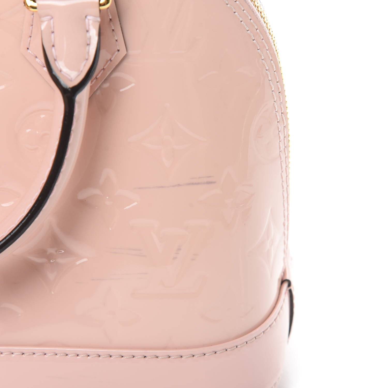 Louis Vuitton Vernis Alma BB Rose Ballerine 13 of 14