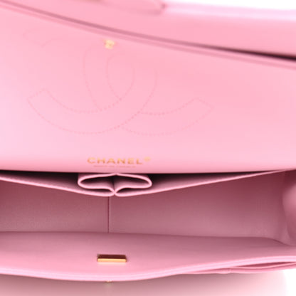 Chanel Caviar Quilted Jumbo Double Flap Pink 4 of 11