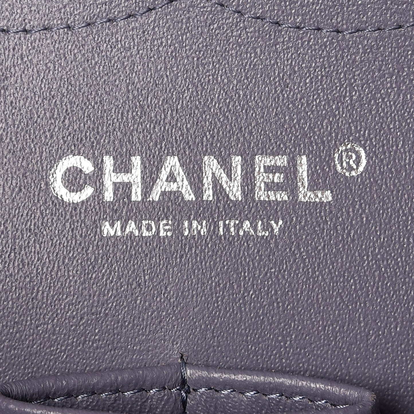 Lambskin Quilted Jumbo Double Flap Light Purple
