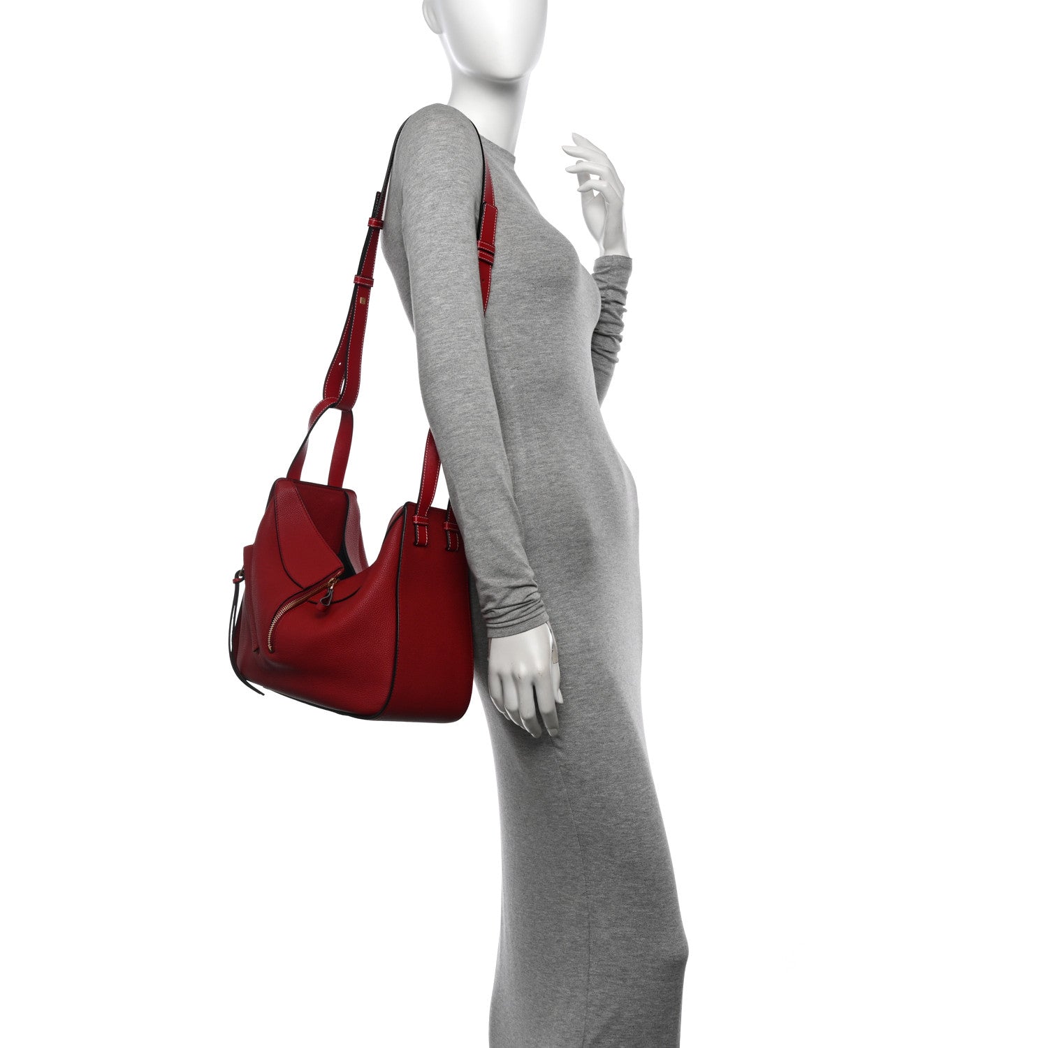 Loewe Calfskin Small Hammock Shoulder Bag Rouge 2 of 10