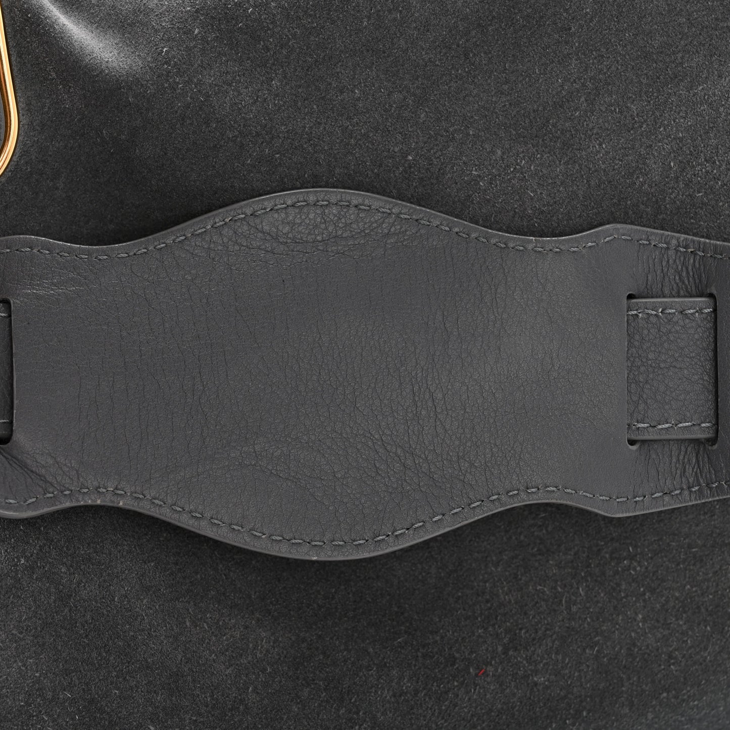 Suede Gold Metallic Edge Hardware City Gris Plomb