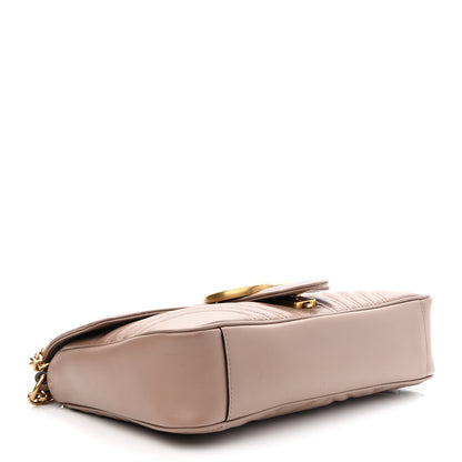Gucci Calfskin Matelasse Medium GG Marmont Shoulder Bag Porcelain Rose 2 of 9