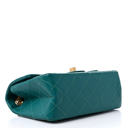 Chanel Aged Calfskin Quilted 2.55 Reissue Mini Flap Green 4 of 9