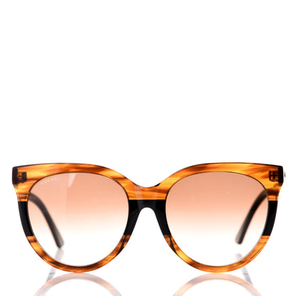 Gucci Acetate Cat Eye Sunglasses GG0179SA Havana Black Brown 2 of 8