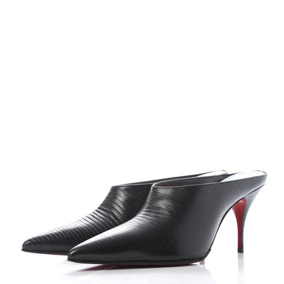 Christian Louboutin Calfskin Zarli Quart 80 Mules 40.5 Black 3 of 9