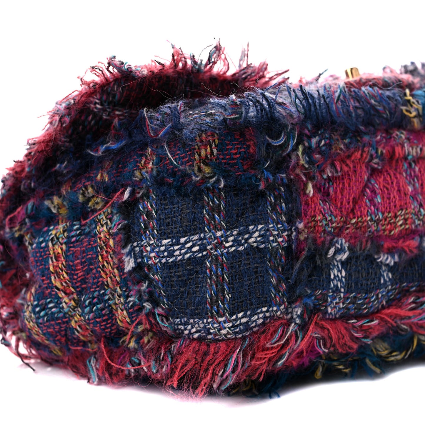 Tweed Jumbo Flap Red