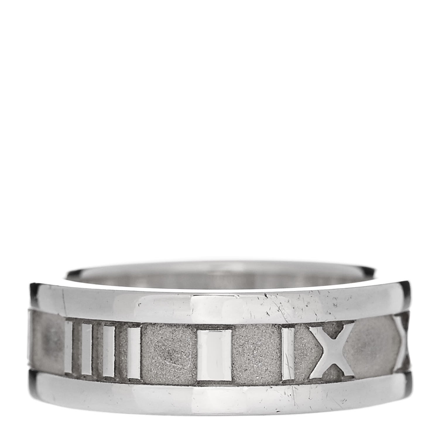 Tiffany Sterling Silver Atlas Ring 51 5.75 3 of 5
