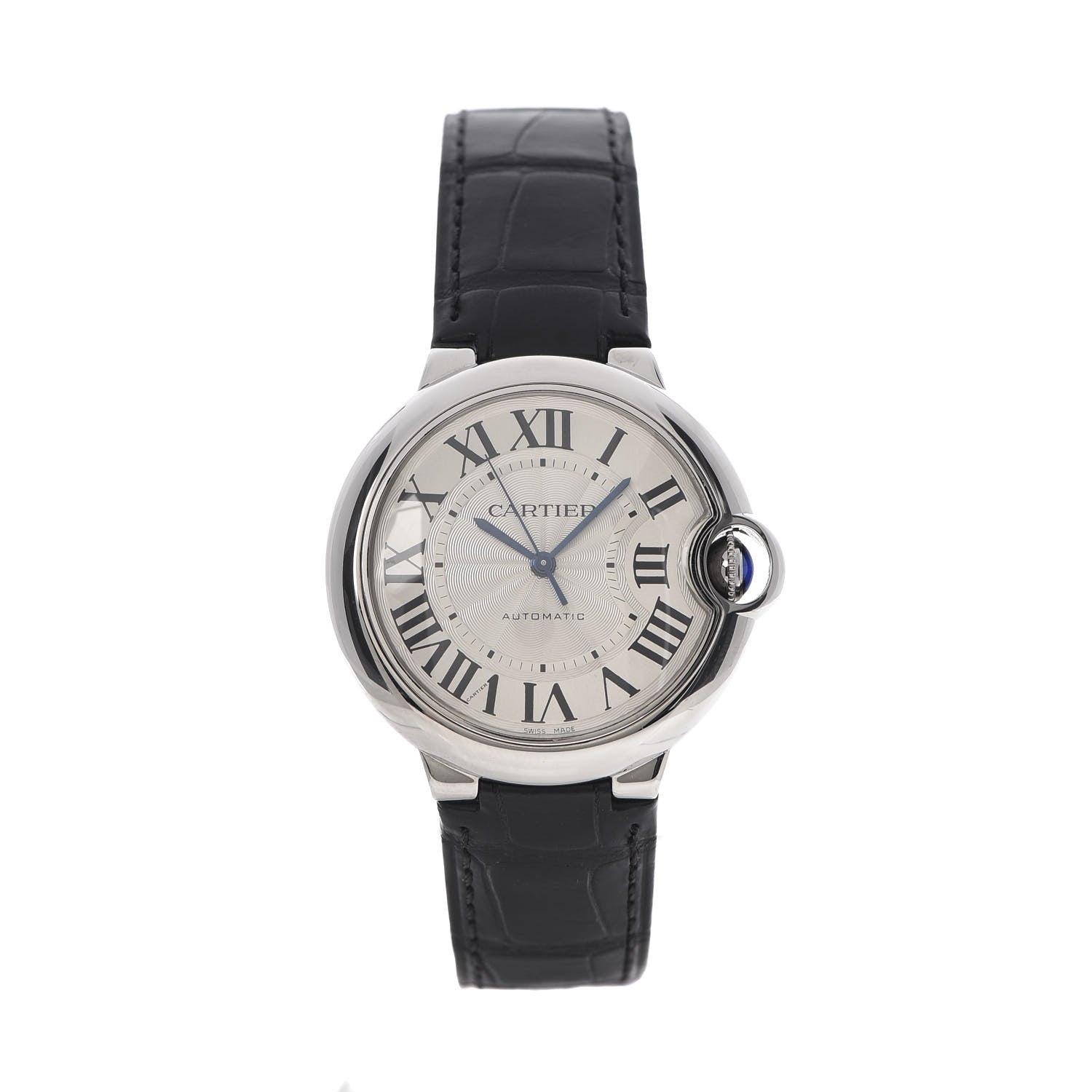 Cartier Stainless Steel Alligator 36mm Ballon Bleu De Cartier Automatic Watch 1 of 13