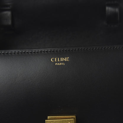 Celine Box Calfskin Small Classic Box Flap Bag Black 9 of 10
