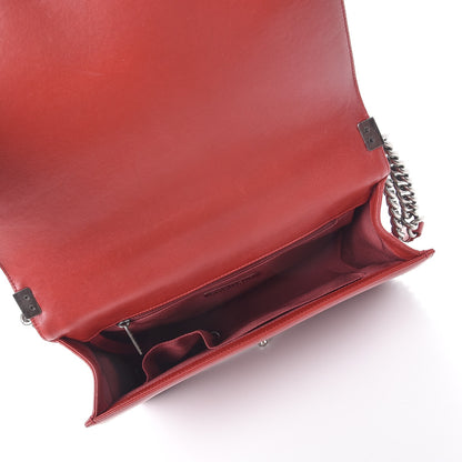 Chanel Lambskin Quilted Large Boy Flap Red 5 of 7
