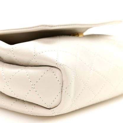 Saint Laurent Lambskin Quilted Monogram Mini Nolita Blanc Vintage 9 of 10