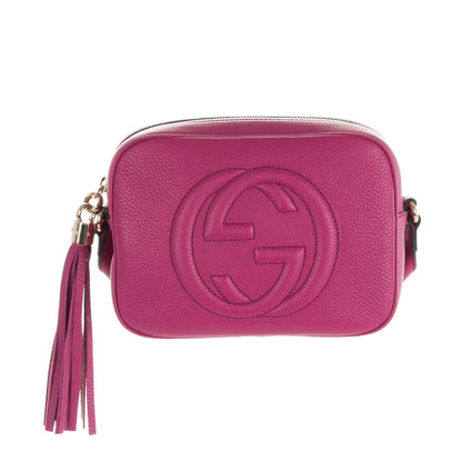 Gucci Cellarius Calfskin Small Soho Disco Bag Bright Bouganville 1 of 7