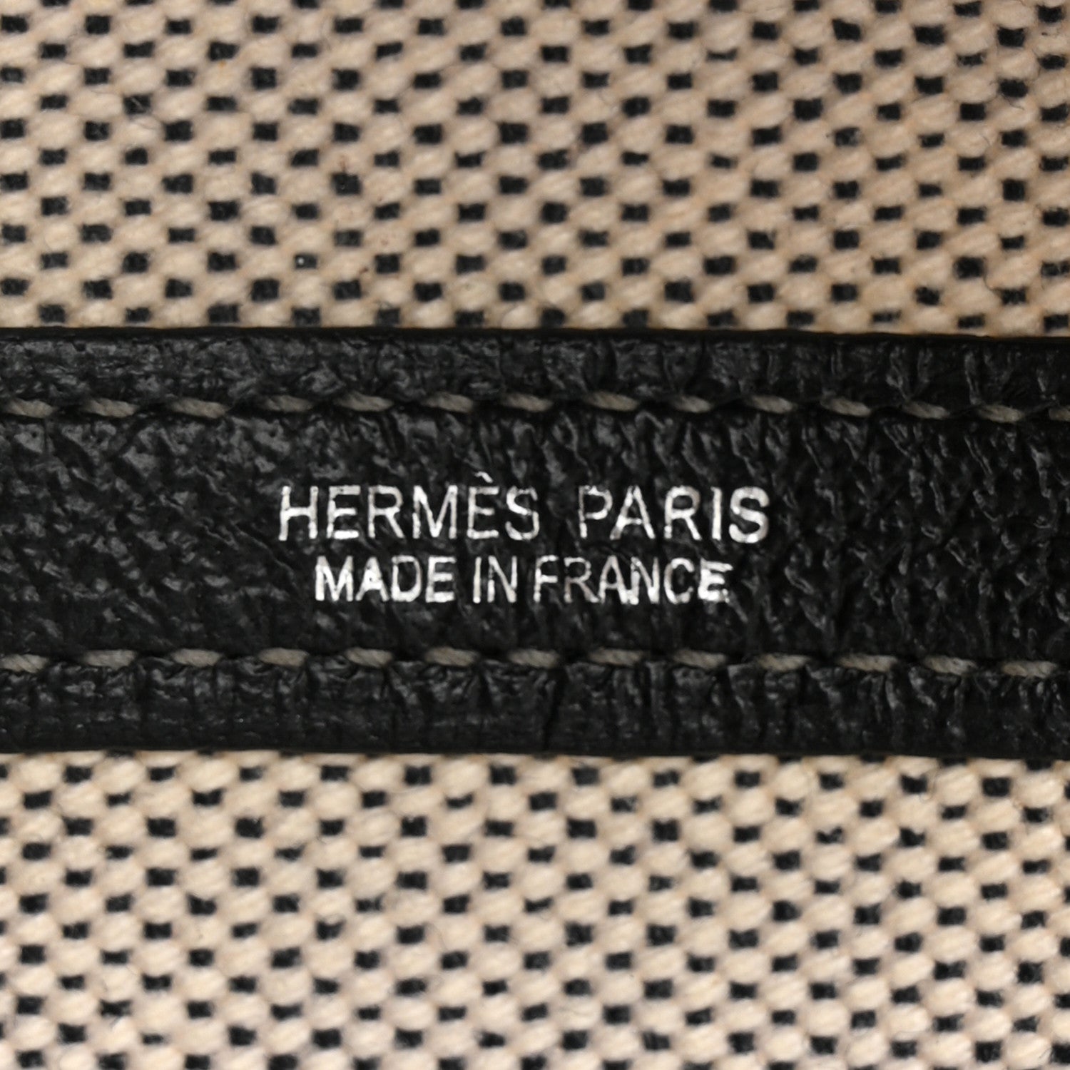 Hermes Toile Negonda Garden Party 36 MM Tote Black Ecru 6 of 10