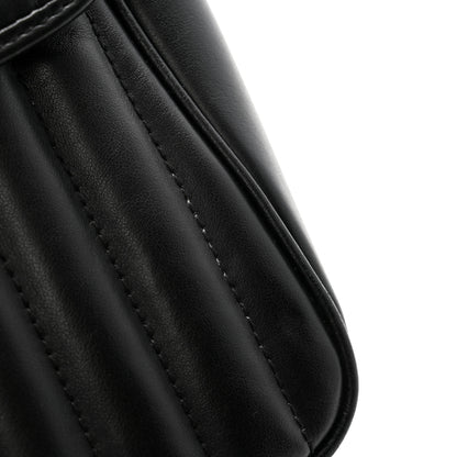 Gucci Calfskin Matelasse Aria Small GG Marmont Top Handle Shoulder Bag Black 15 of 15