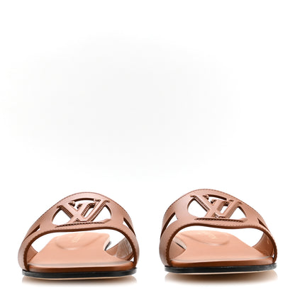 Louis Vuitton Calfskin LV Isola Flat Sandals 40 Tan 3 of 8