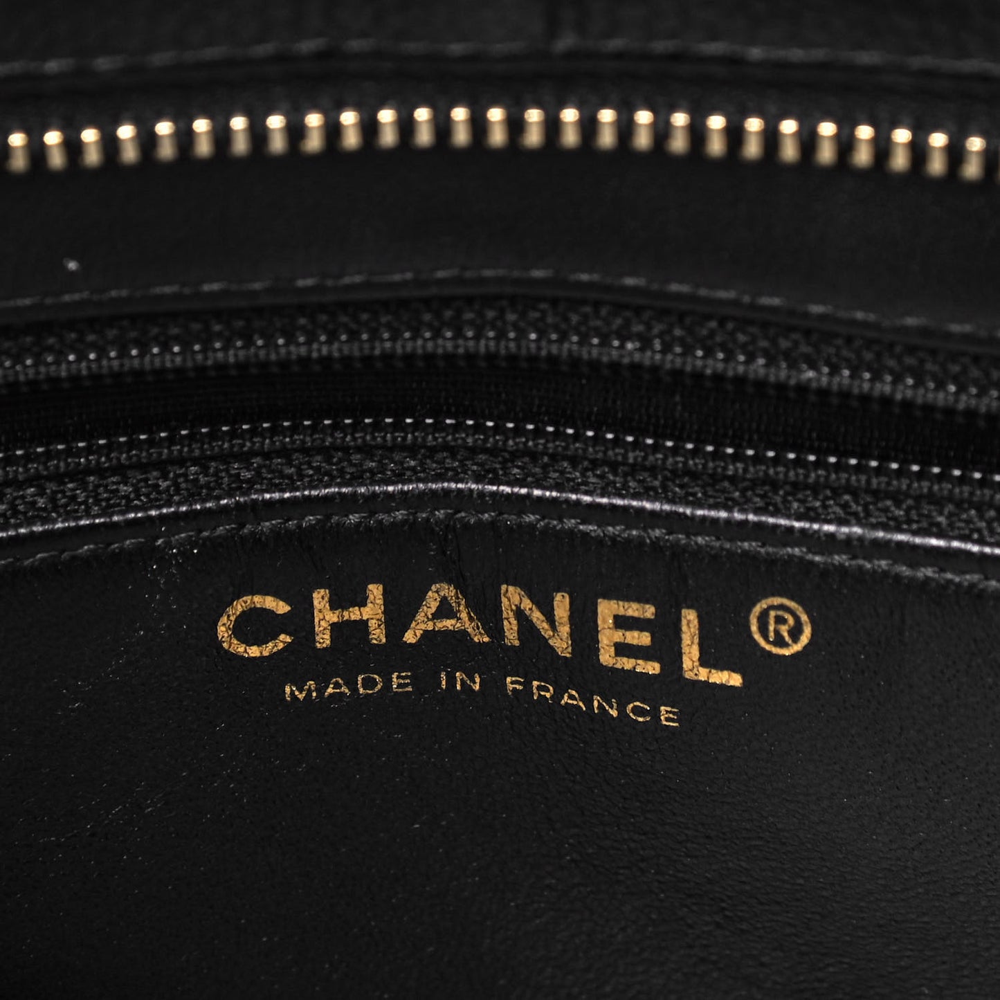 Caviar Quilted Medallion Tote Black