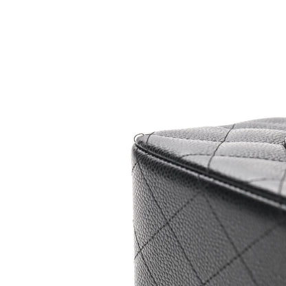 Chanel Caviar Quilted Jumbo Double Flap Black 13 of 13
