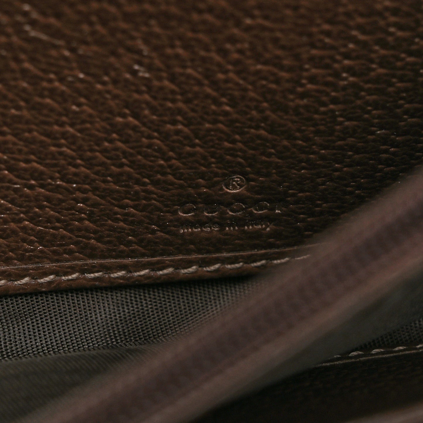 GG Supreme Monogram Web Ophidia Wallet On Chain Brown